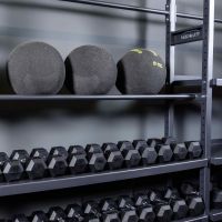 Гантель гексагональная обрезиненная PROFI-FIT 12,5 кг