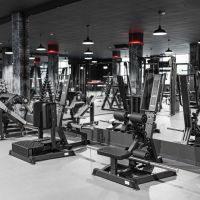 D982 Разведение ног стоя, рычаги серые