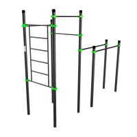 W217 Воркаут (брусья, 3 перекладины, шведская стенка) ZAVODSPORTA