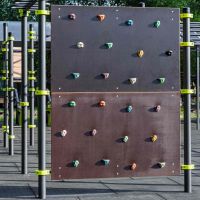W259 Воркаут Стенка для лазания с зацепами (скалодром) ZAVODSPORTA
