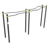 W360 GTO Брусья разноуровневые изогнутые (подходит ОВЗ) ZAVODSPORTA