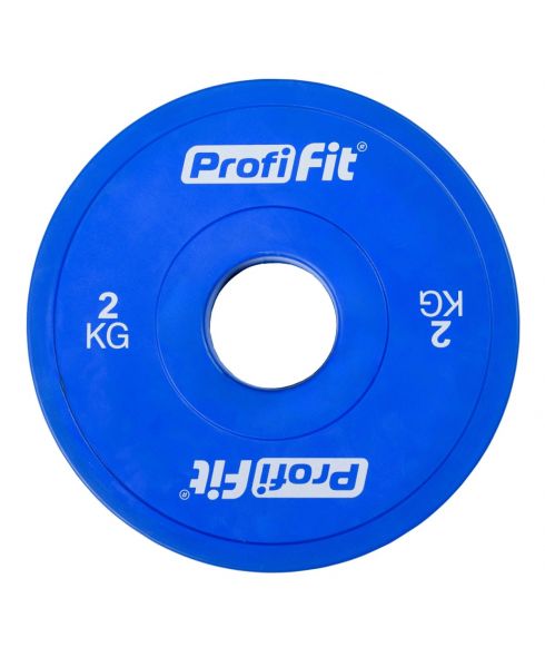Диск профессиональный обрезиненный (цветной) D51 мм PROFI-FIT 2 кг
