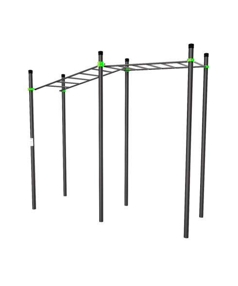 W214 Воркаут (рукоход в подъем, рукоход классический) ZAVODSPORTA