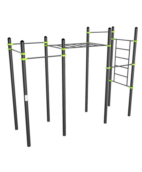 W327 Воркаут (7 перекладин, рукоход классический, шведская стенка) ZAVODSPORTA