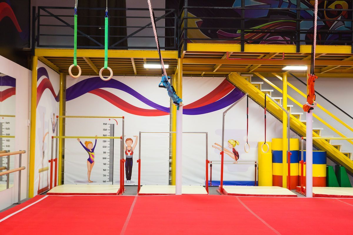 Шведская стенка, гимнастические кольца, канат, брусья, перекладина, мостик гимнастический и скамья - базовое спортивное оборудование